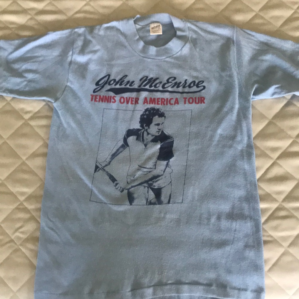 Vintage 1985 McEnroe tennis tour shirt